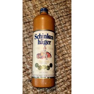 Authentic VTG SchinkenHäger German SteinHäger Liqueur Bottle 1 Liter Collectible